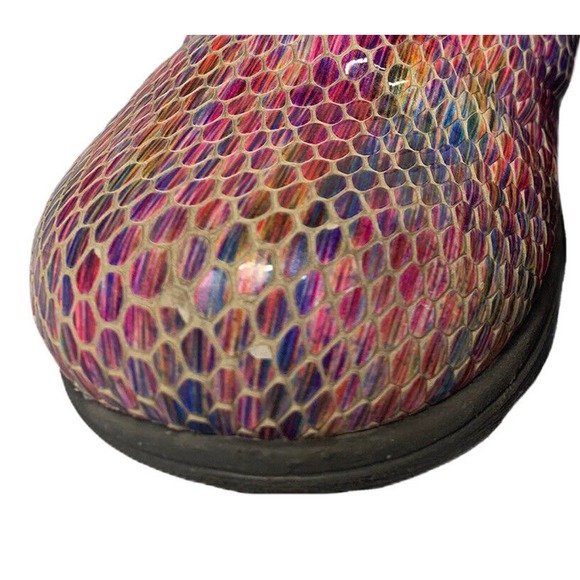 Womens Greys Anatomy Softwalk Meredith Kaleidoscope Mermaid Clogs Leather 6.5 - Picture 8 of 12